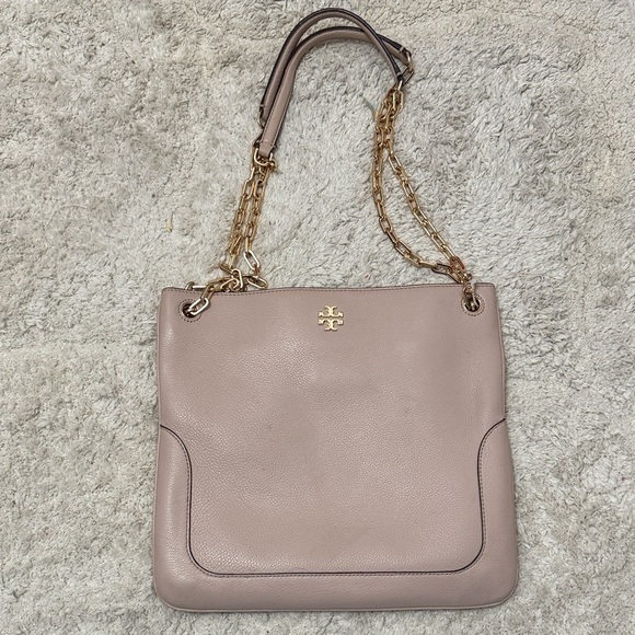 Tory Burch Pink Leather Ella Chain Tote - Picture 1 of 12